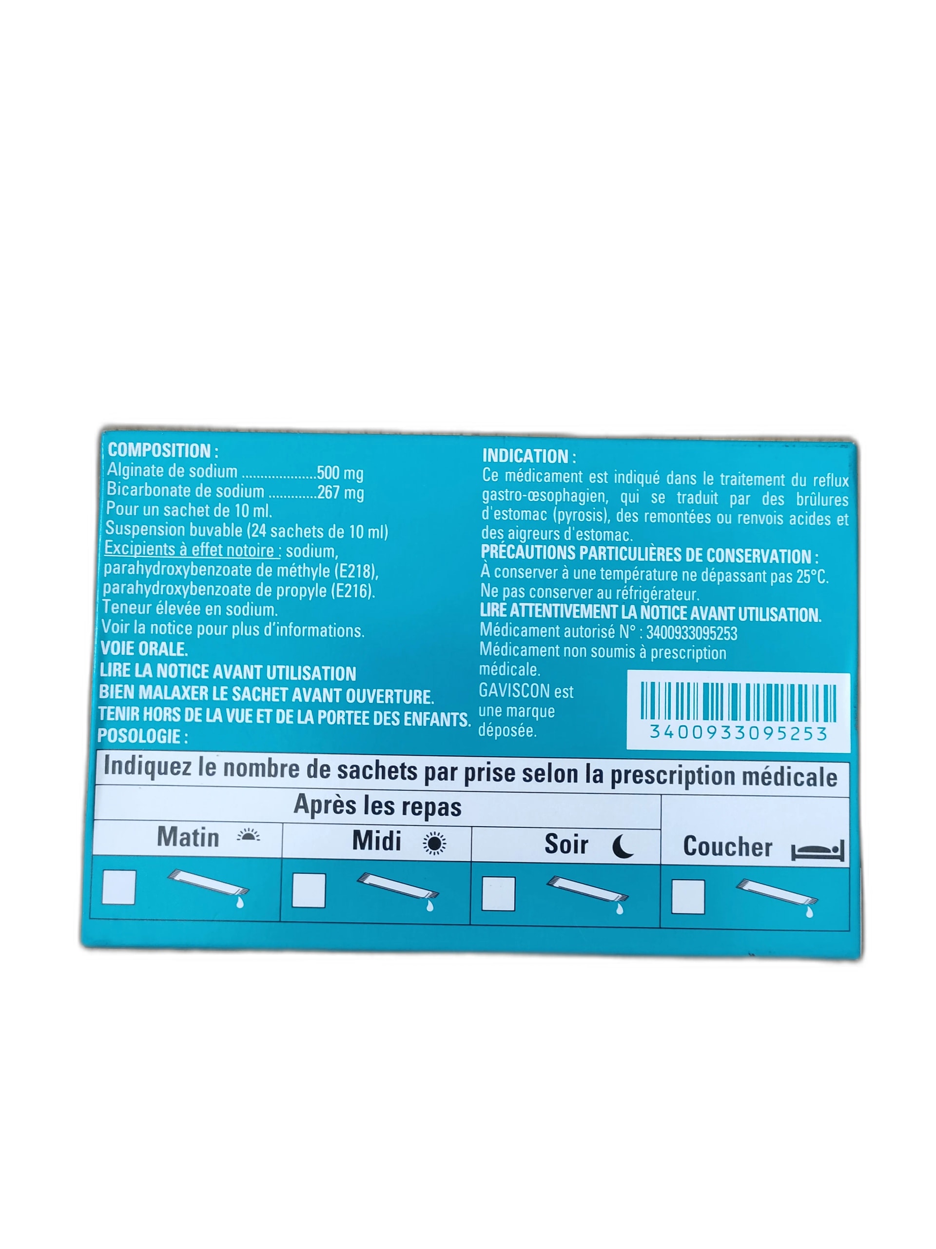 GAVISCON 500mg - ឱសថស្ថាន ដារ៉ារស្មីគោកចំបក់ (Dara Raksmey Kok Chambok)