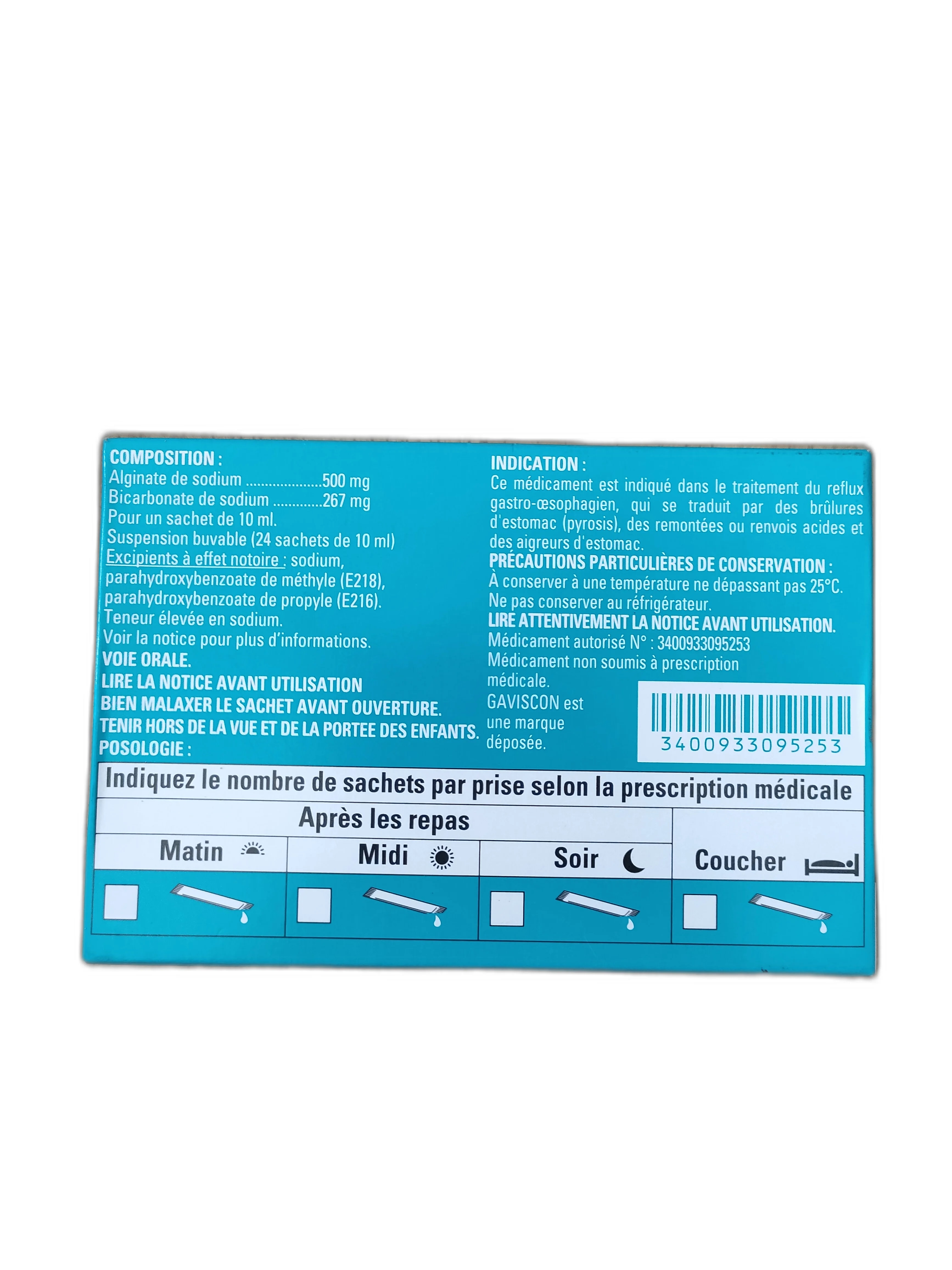 GAVISCON 500mg - ឱសថស្ថាន ដារ៉ារស្មីគោកចំបក់ (Dara Raksmey Kok Chambok)