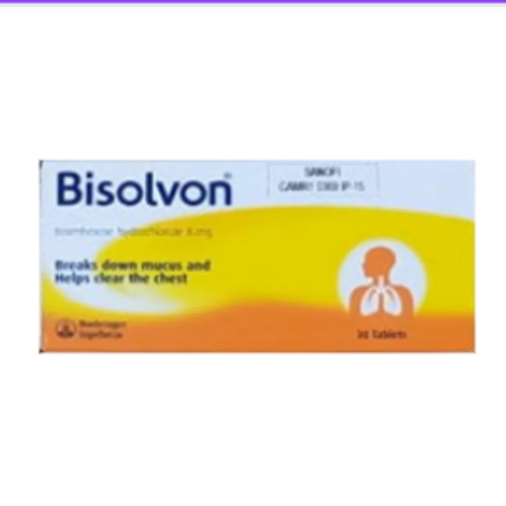 Bisolvon 8mg Tablet (Bromhexine) 8mg - Phnom Penh Care Pharmacy 2ND Floor / Under CENTRAL HOSPITAL