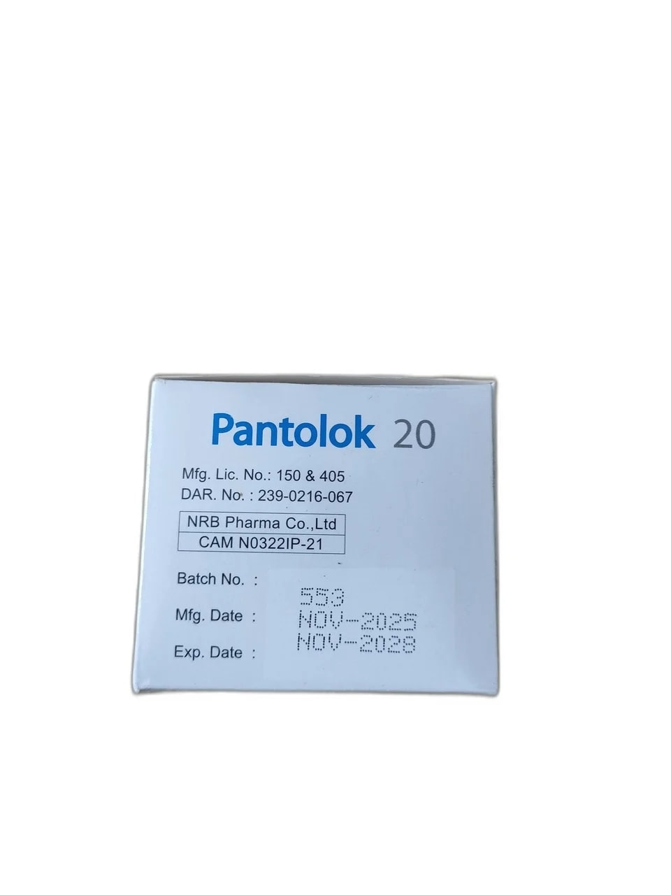 Pantolok 20 20mg - ឱសថស្ថាន ដារ៉ារស្មីគោកចំបក់ (Dara Raksmey Kok Chambok)