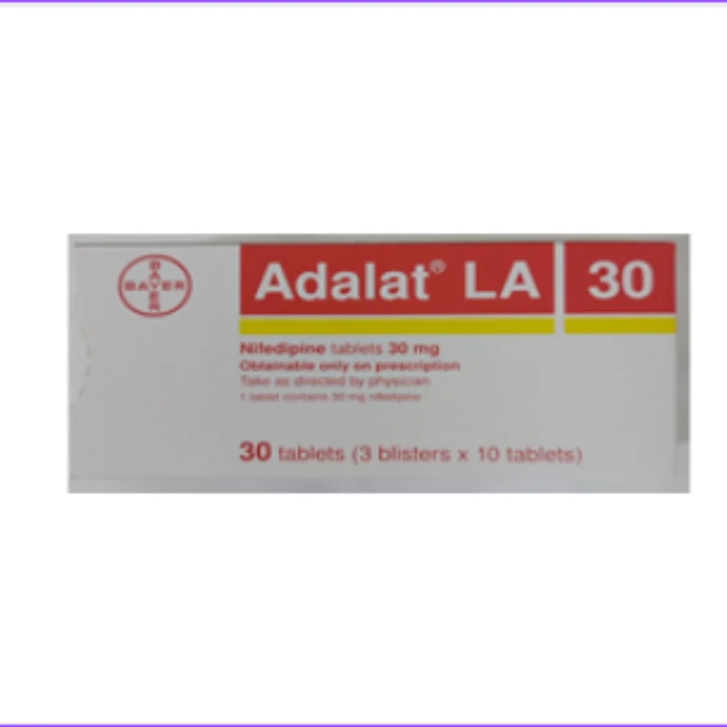 Adalate LA 30mg (Nifedipine) 30mg - Phnom Penh Care Pharmacy 2ND Floor / Under CENTRAL HOSPITAL