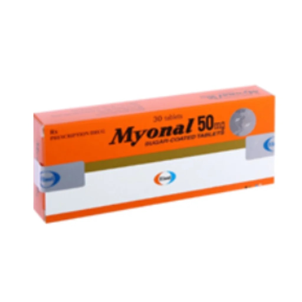 Myonal 50mg (Eperisone) 50mg - Phnom Penh Care Pharmacy 2ND Floor / Under CENTRAL HOSPITAL