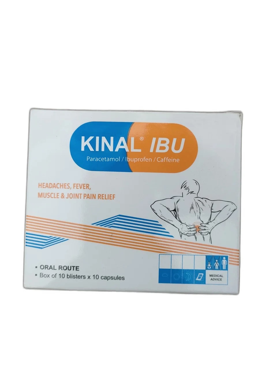 KINAL IBU Paracetamol 500 mg / Ibuprofen 200 mg - ឱសថស្ថាន ដារ៉ារស្មីគោកចំបក់ (Dara Raksmey Kok Chambok)