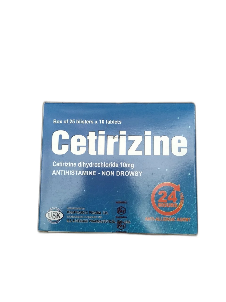 Cetirizine 10mg - ឱសថស្ថាន ដារ៉ារស្មីគោកចំបក់ (Dara Raksmey Kok Chambok)