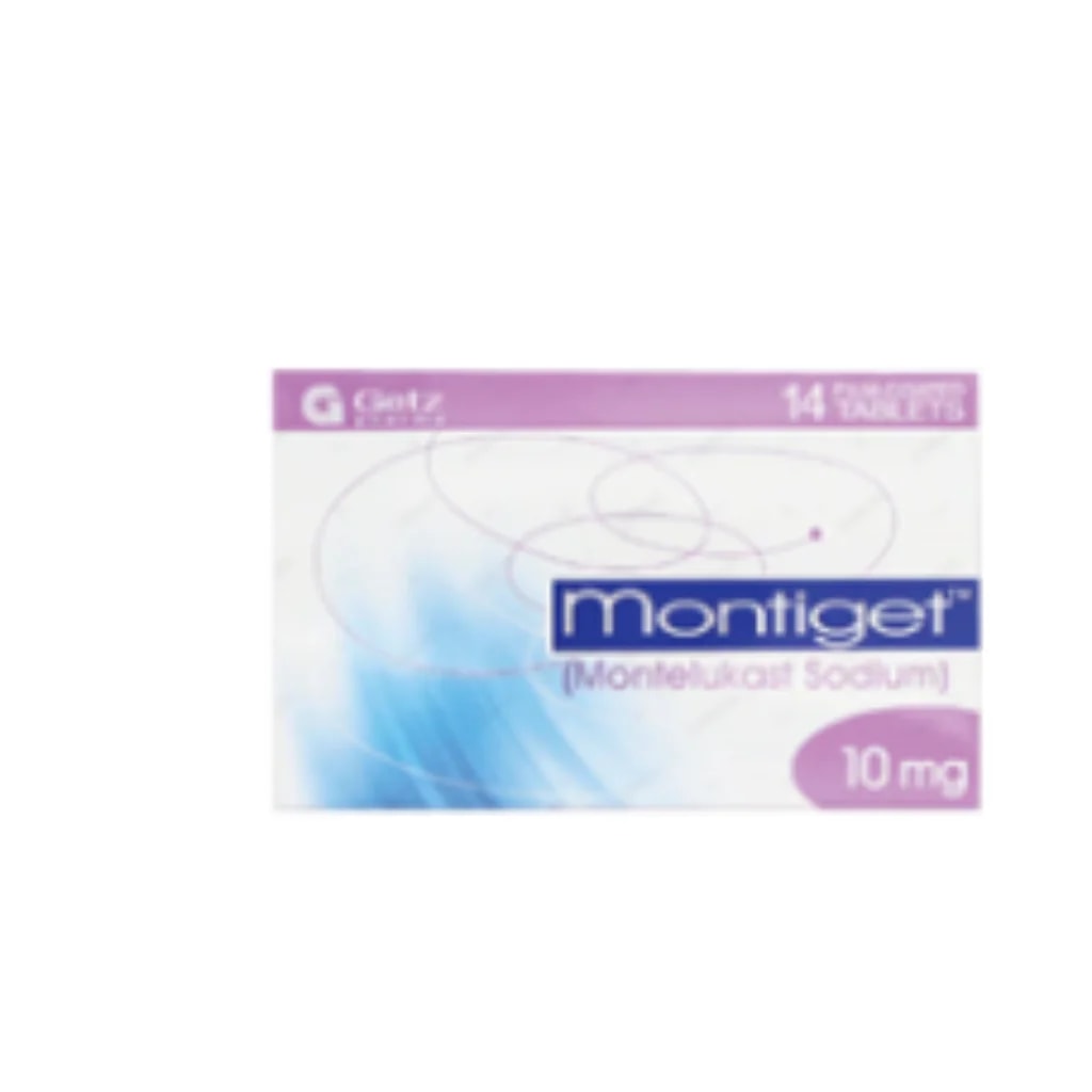 Montiget 10mg (Montelukast) 10mg - Phnom Penh Care Pharmacy 2ND Floor / Under CENTRAL HOSPITAL