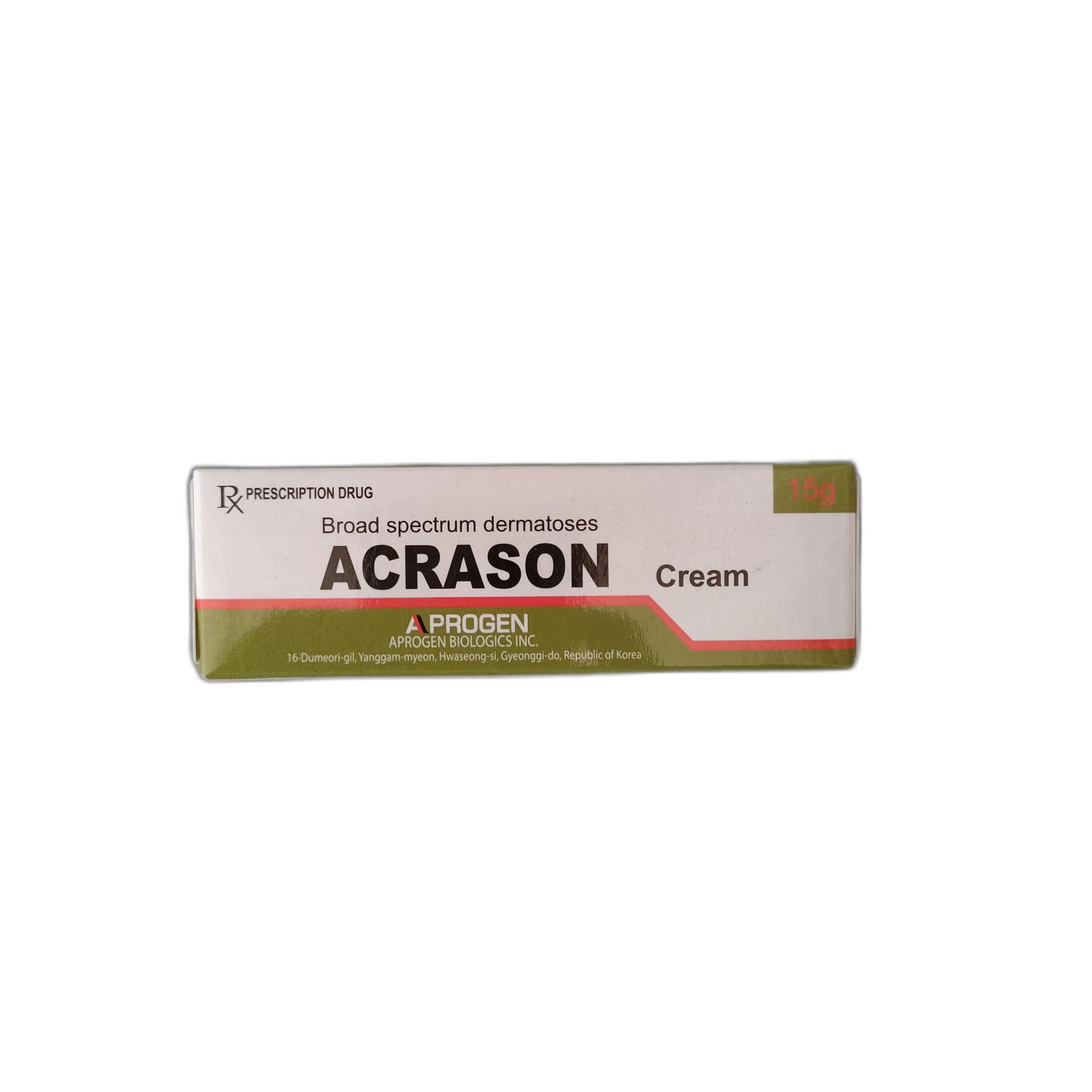 Acrason Cream 15g Betamethasone 0.64mg/Clotrimazole 10mg/Gentamicin 1mg per gram - Srey Mom Pharmacy