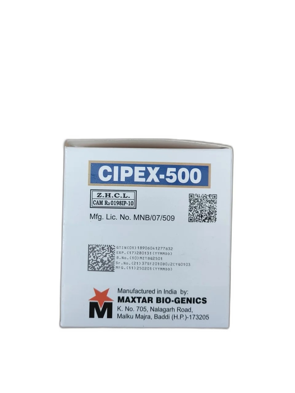 CIPEX-500 500mg - ឱសថស្ថាន ដារ៉ារស្មីគោកចំបក់ (Dara Raksmey Kok Chambok)