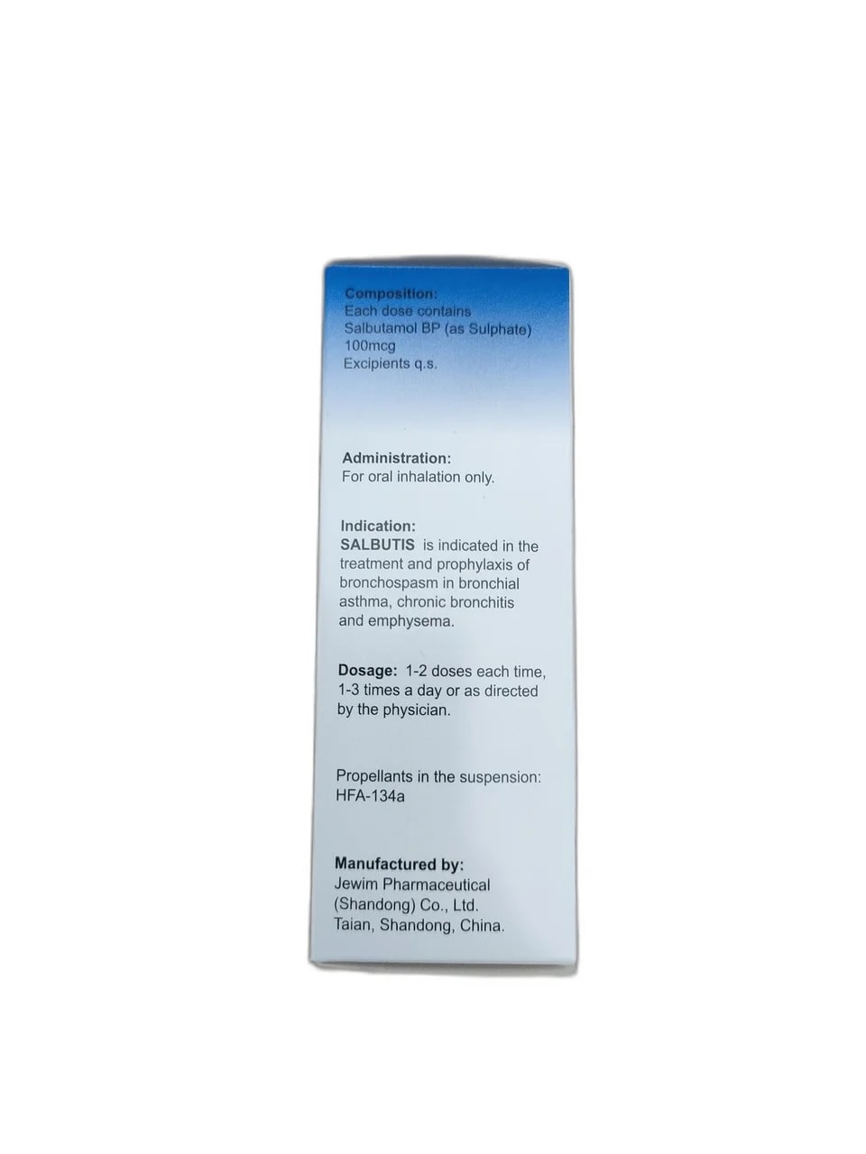 SALBUTIS 100mcg - ឱសថស្ថាន ដារ៉ារស្មីគោកចំបក់ (Dara Raksmey Kok Chambok)
