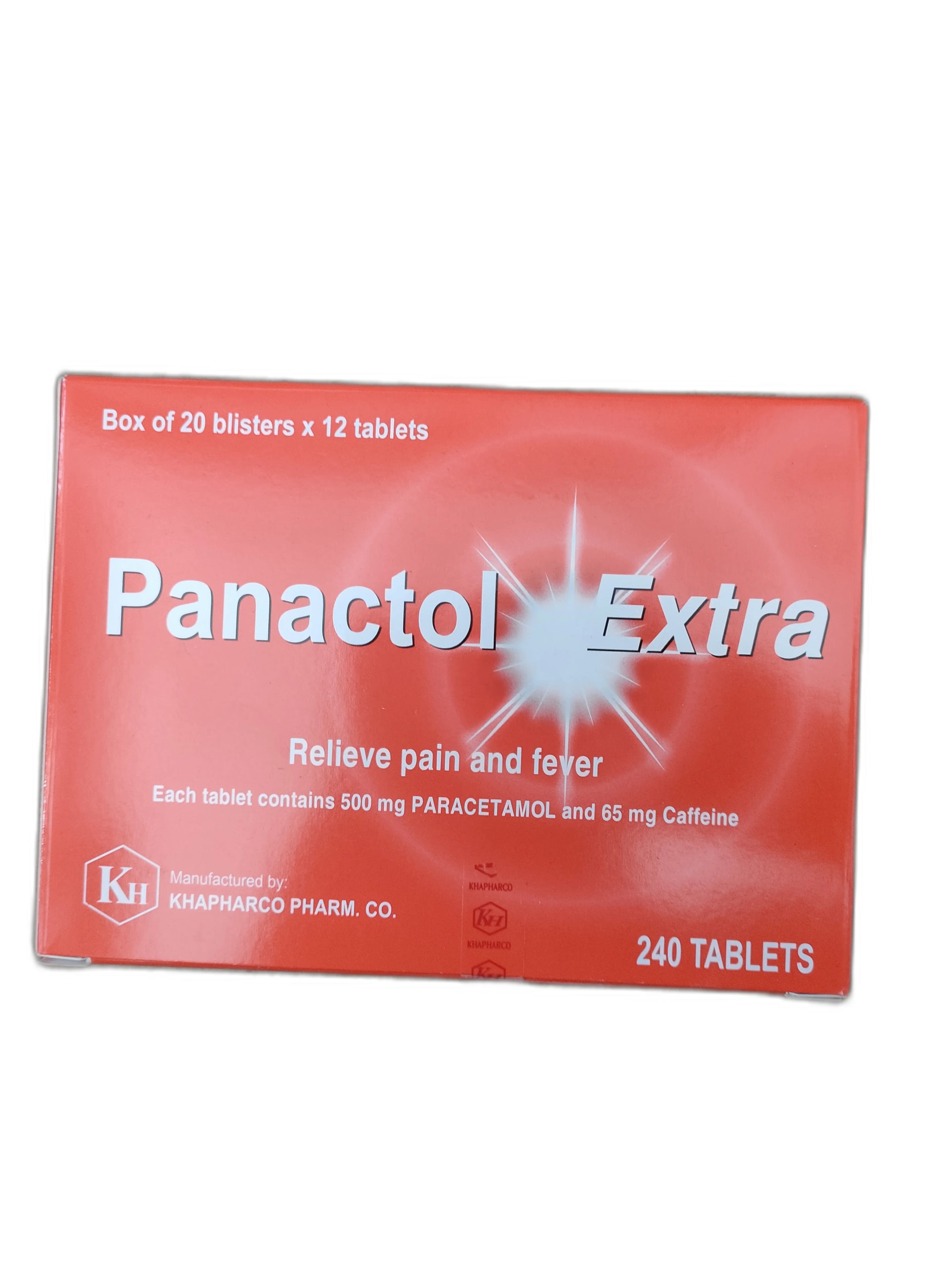 Panacetol Extra 500mg PARACETAMOL and 65mg Caffeine - ឱសថស្ថាន ដារ៉ារស្មីគោកចំបក់ (Dara Raksmey Kok Chambok)