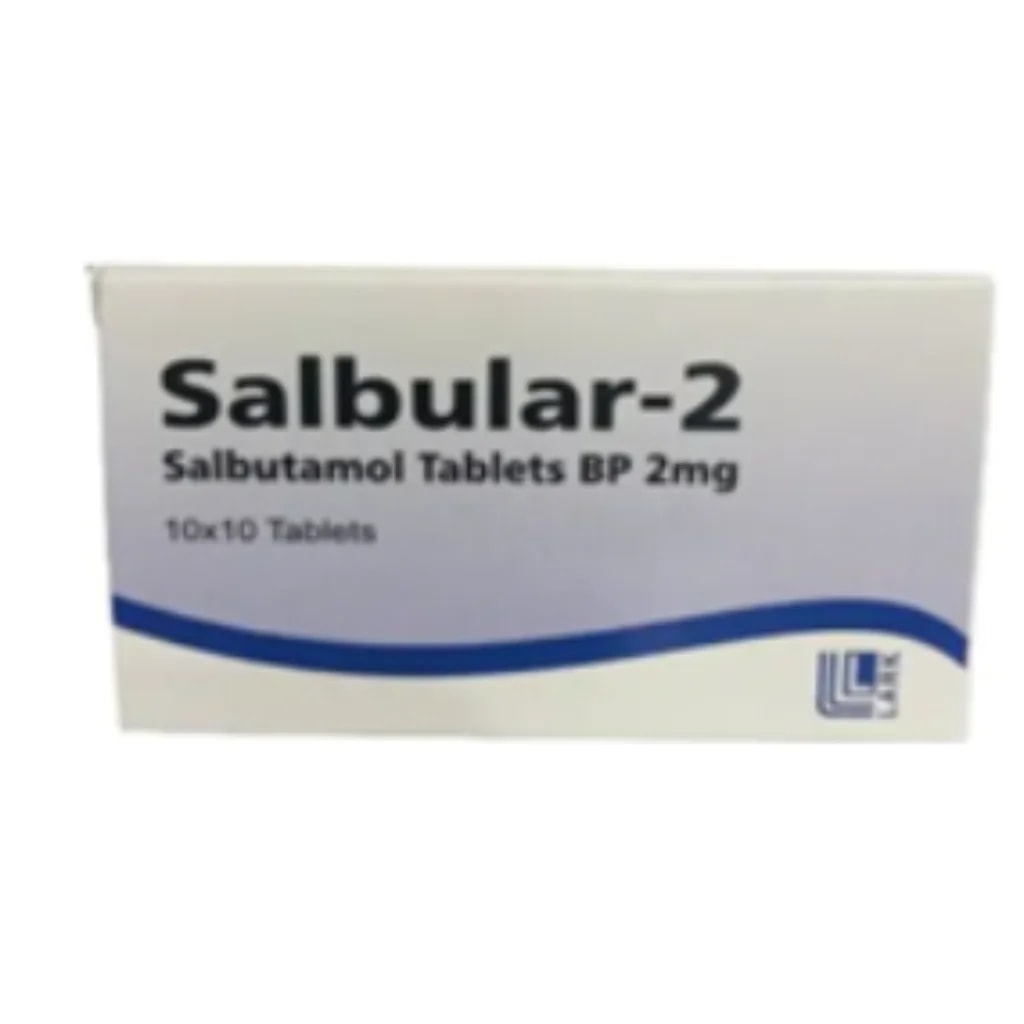 Salbular 2mg Tablet (Salbutamol) 2mg - Phnom Penh Care Pharmacy 2ND Floor / Under CENTRAL HOSPITAL