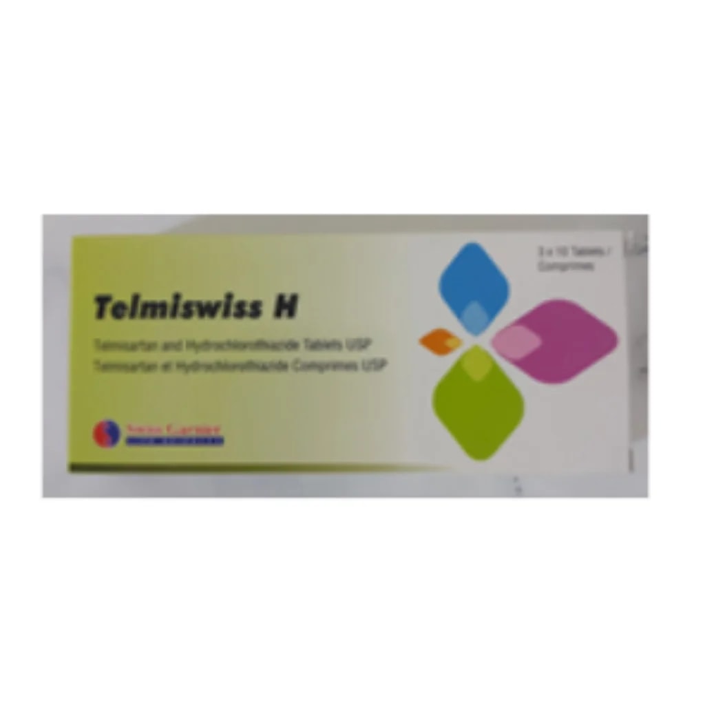 Telmiswiss-H 40mg/12.5mg (Telmisartan/Hydrochlorothiazide) 40mg/12.5mg - Phnom Penh Care Pharmacy 2ND Floor / Under CENTRAL HOSPITAL
