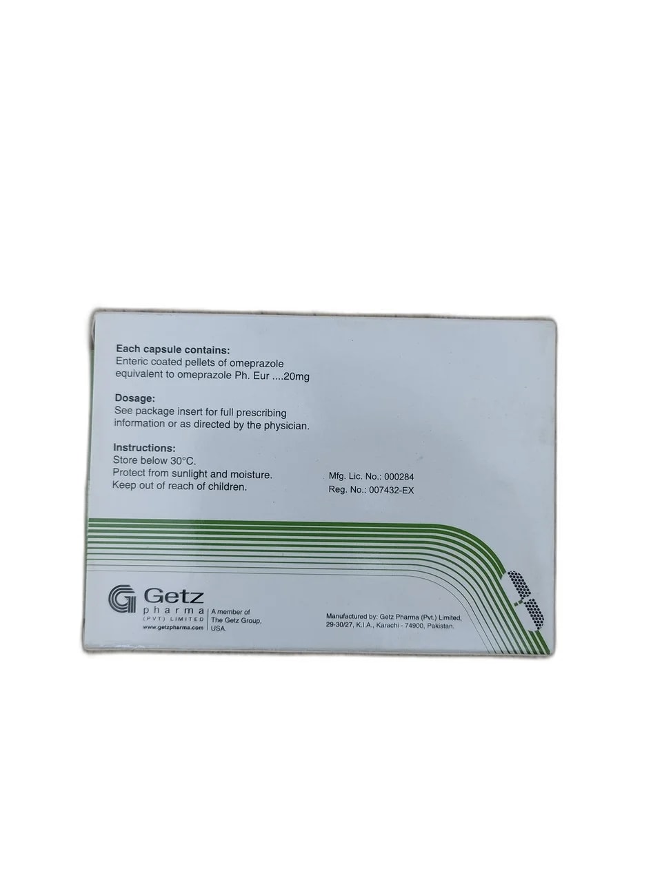 Omeprazole 20mg - ឱសថស្ថាន ដារ៉ារស្មីគោកចំបក់ (Dara Raksmey Kok Chambok)