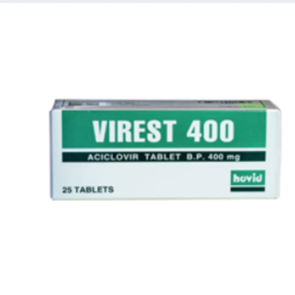 Virest 400mg (Aciclovir/Acyclovir) 400mg - Phnom Penh Care Pharmacy 2ND Floor / Under CENTRAL HOSPITAL