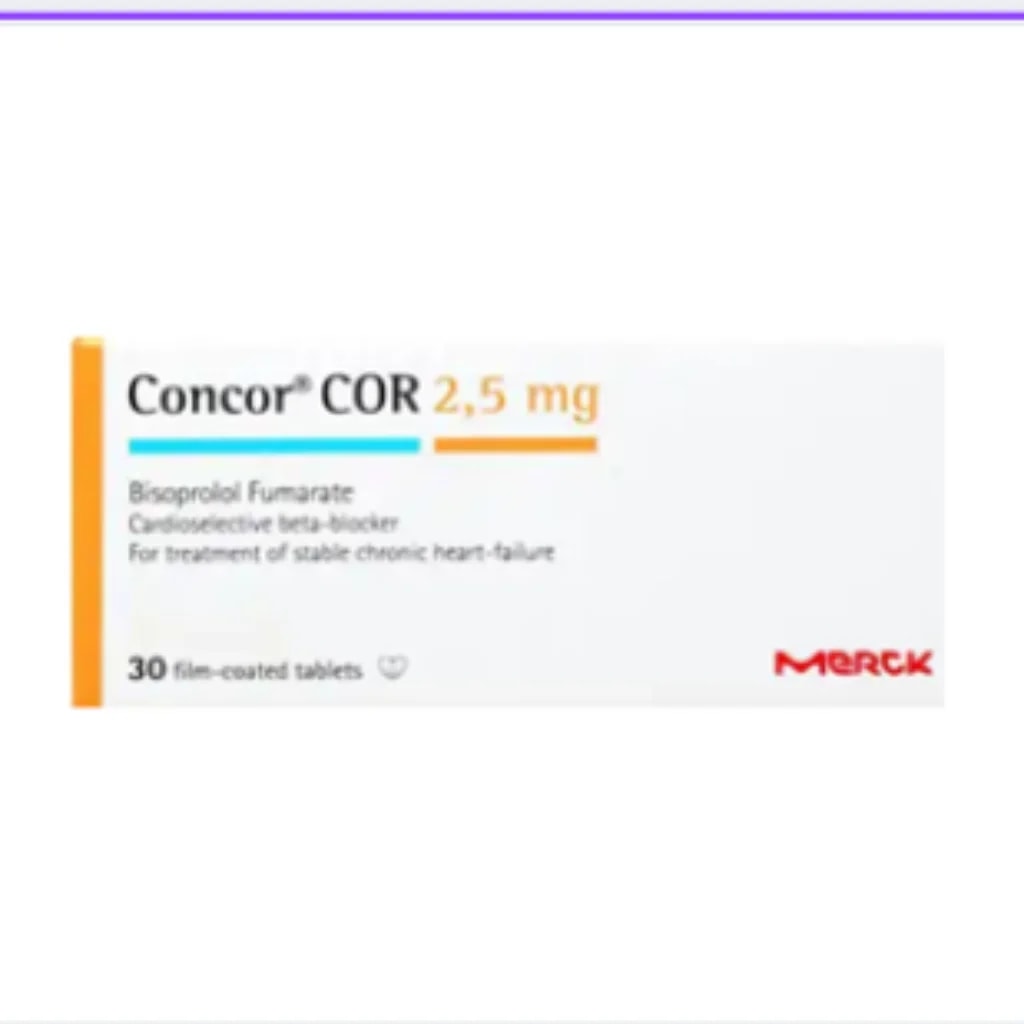 Concor 2.5mg (Bisoprolol) 2.5mg - Phnom Penh Care Pharmacy 2ND Floor / Under CENTRAL HOSPITAL
