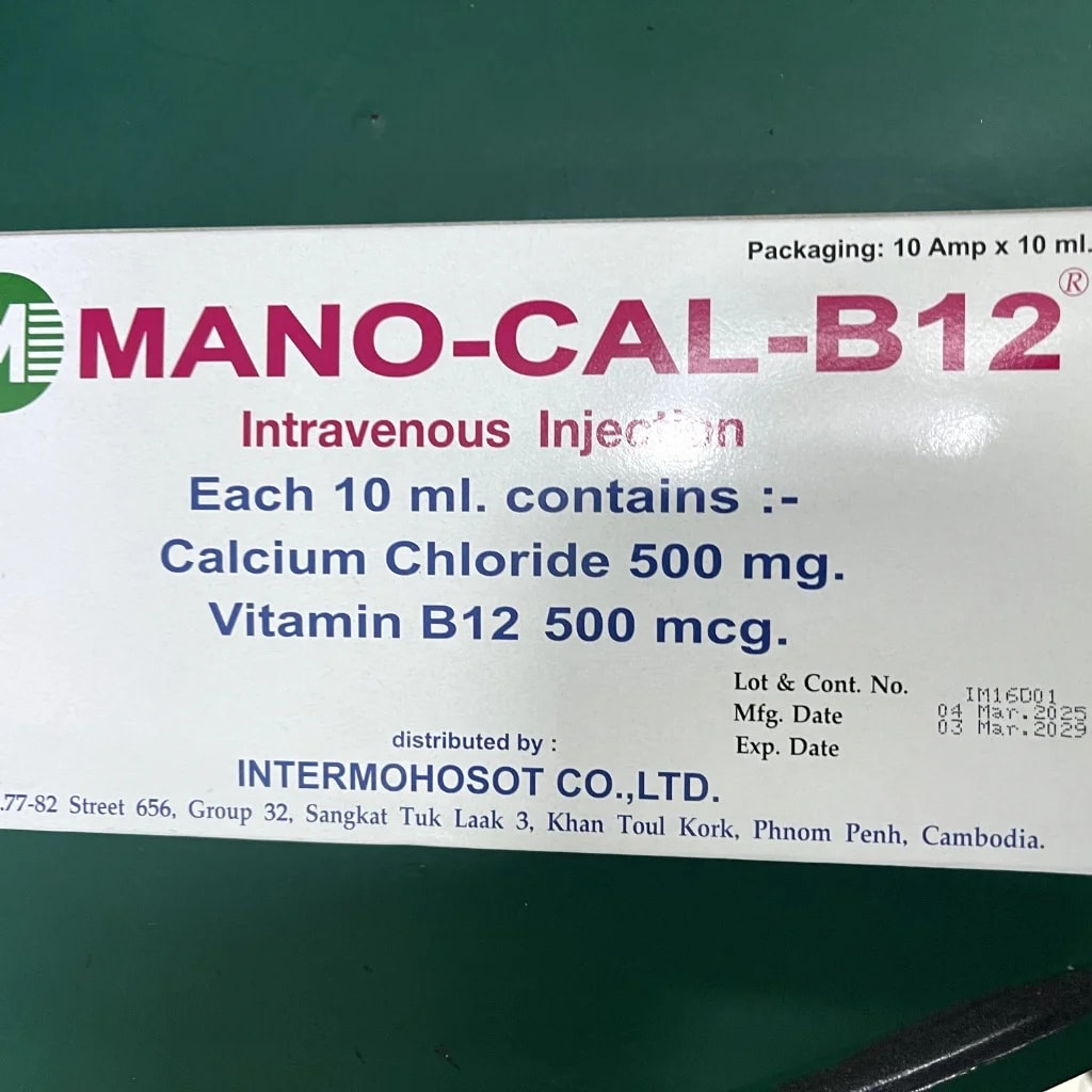 Mano-Cal-B12 10ml - Pharmacy Rotha 2