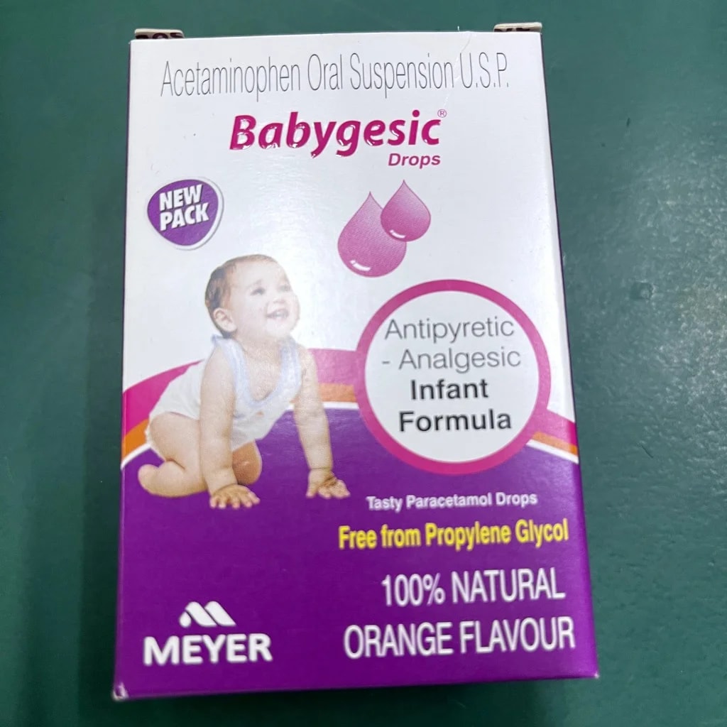 Babygesic Drops (Orange Flavour) 15ml - Pharmacy Rotha 2