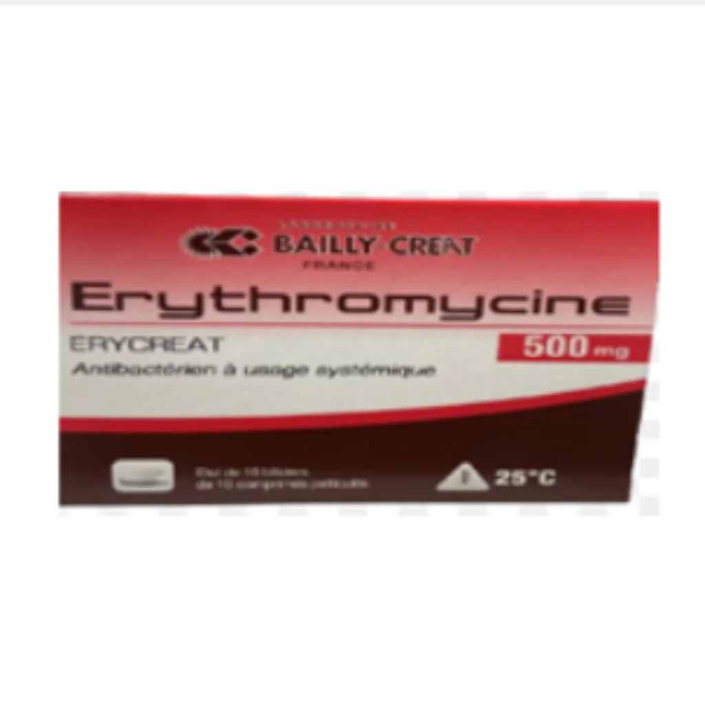 Erythromycine 500mg Tablet (Creat) 500mg - Phnom Penh Care Pharmacy 2ND Floor / Under CENTRAL HOSPITAL