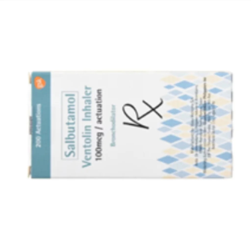 Ventolin 100mcg/Spray Inhaler (Salbutamol) 100mcg - Phnom Penh Care Pharmacy 2ND Floor / Under CENTRAL HOSPITAL
