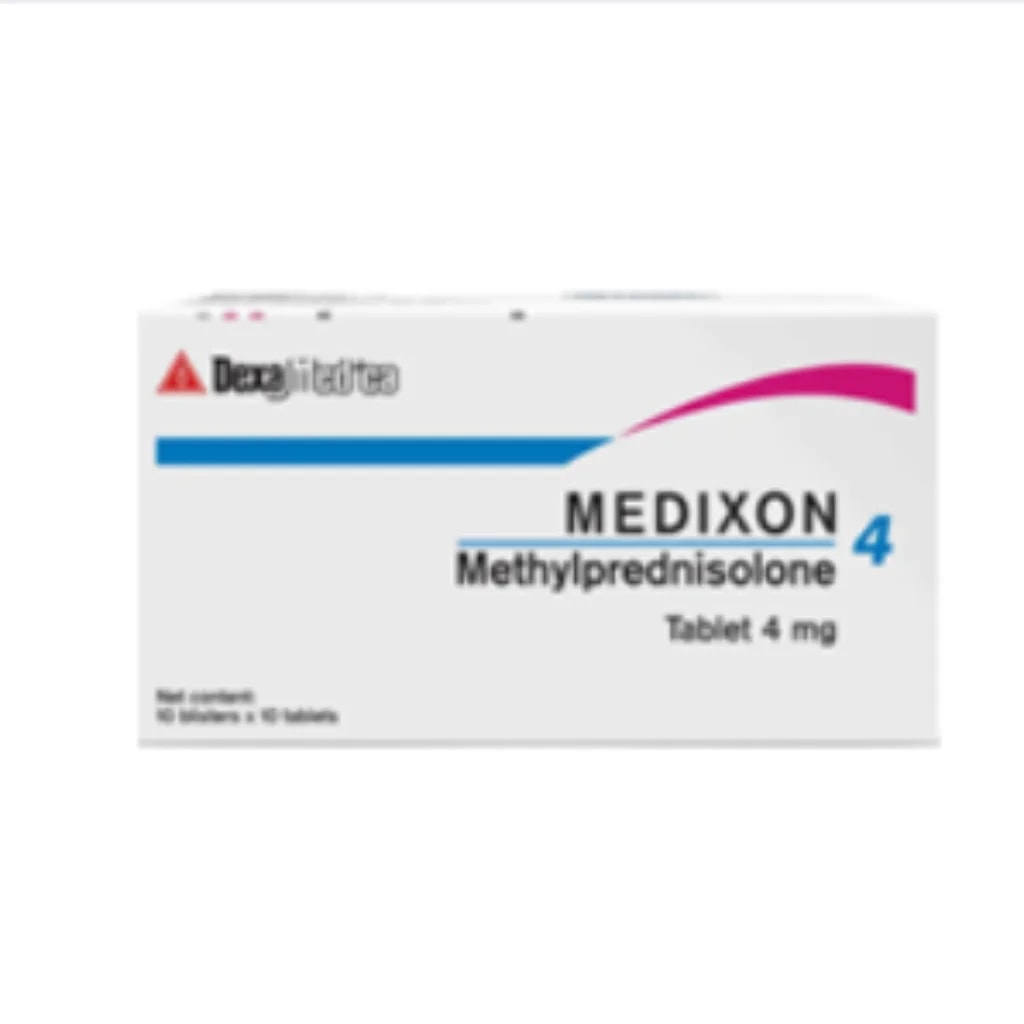 Medixon 4mg (Methylprednisolone) 4mg - Phnom Penh Care Pharmacy 2ND Floor / Under CENTRAL HOSPITAL