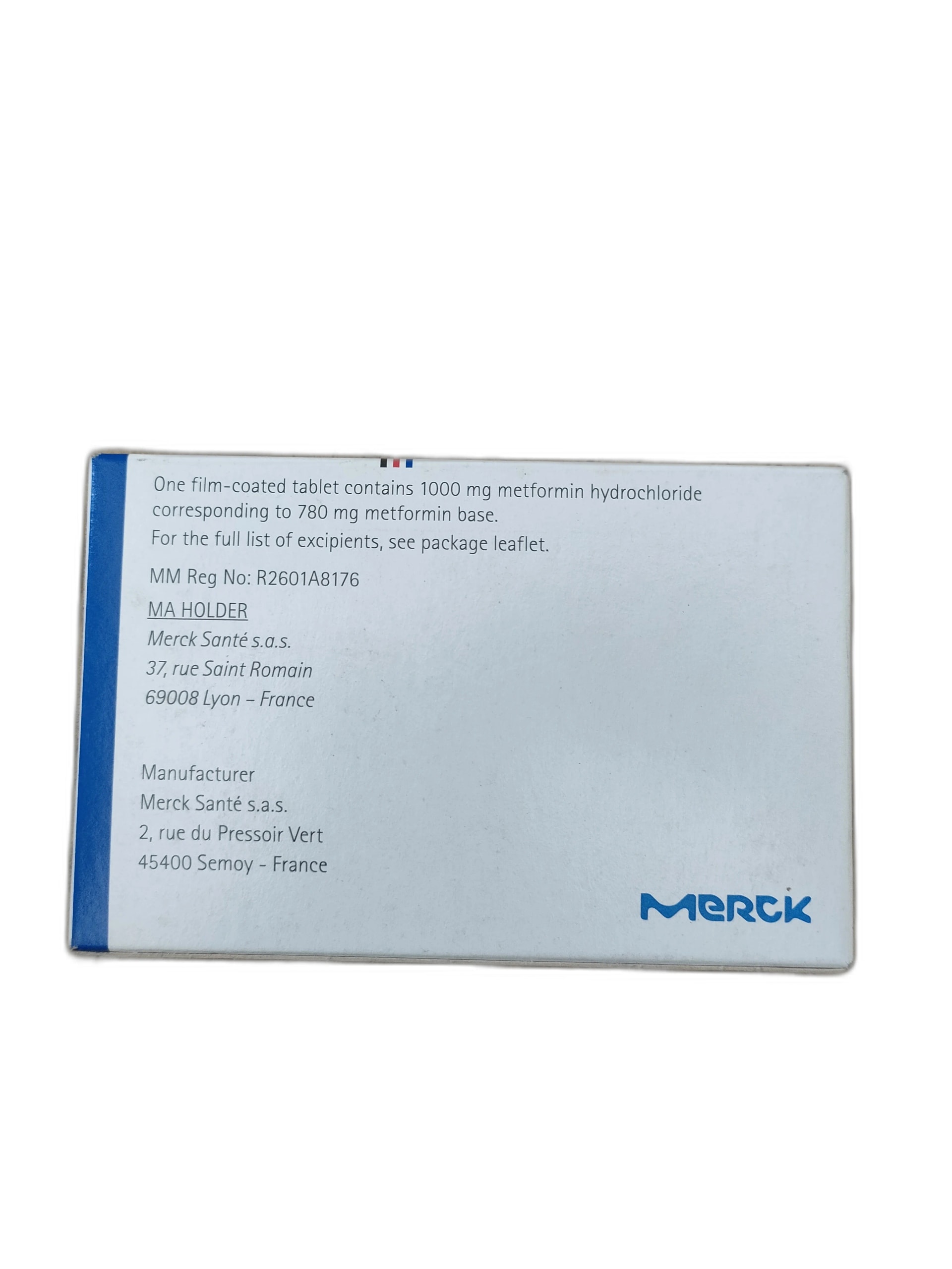 Metformin 1mg+500mg - ឱសថស្ថាន ដារ៉ារស្មីគោកចំបក់ (Dara Raksmey Kok Chambok)