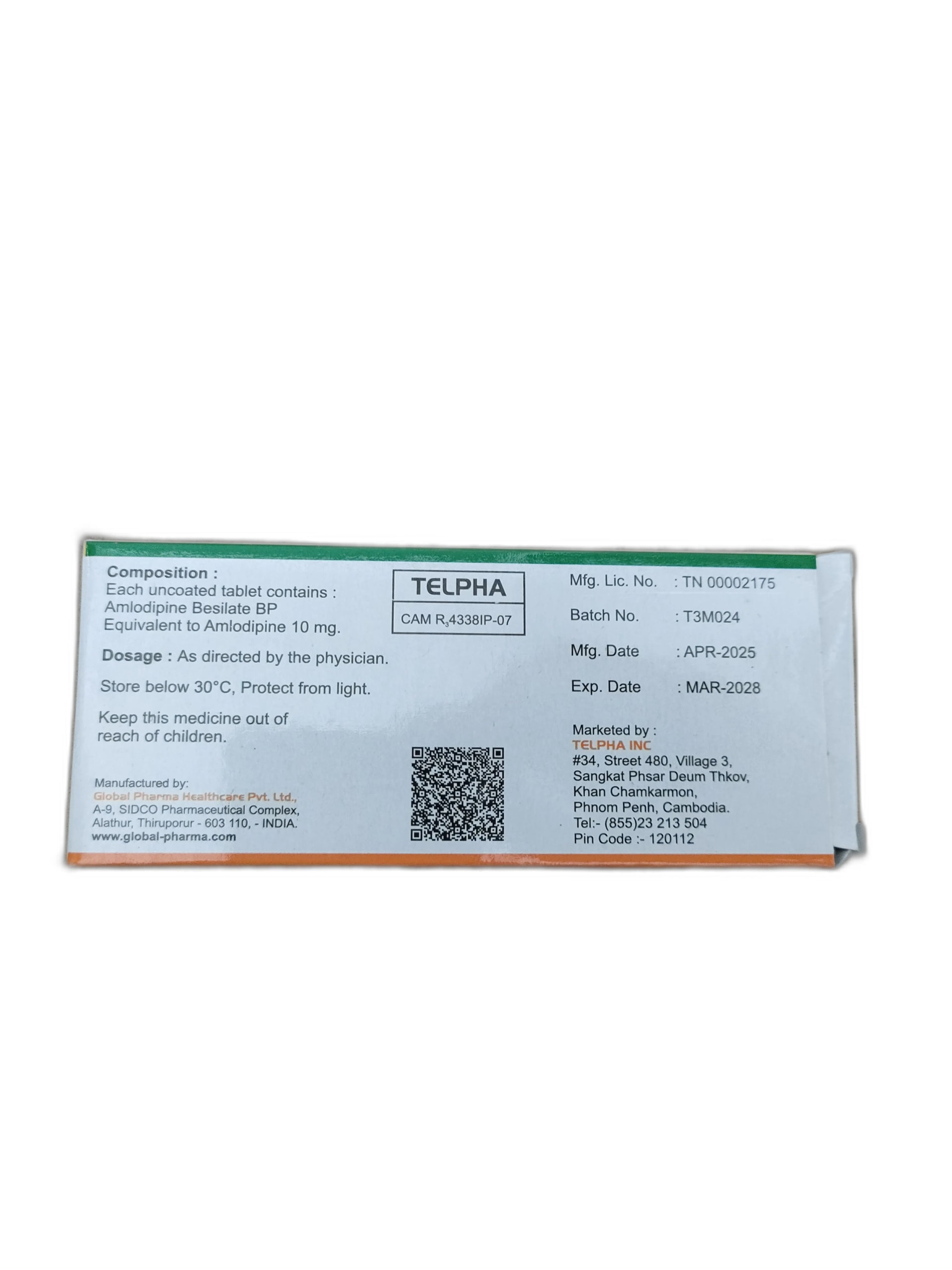 TELPHA 10 mg - ឱសថស្ថាន ដារ៉ារស្មីគោកចំបក់ (Dara Raksmey Kok Chambok)