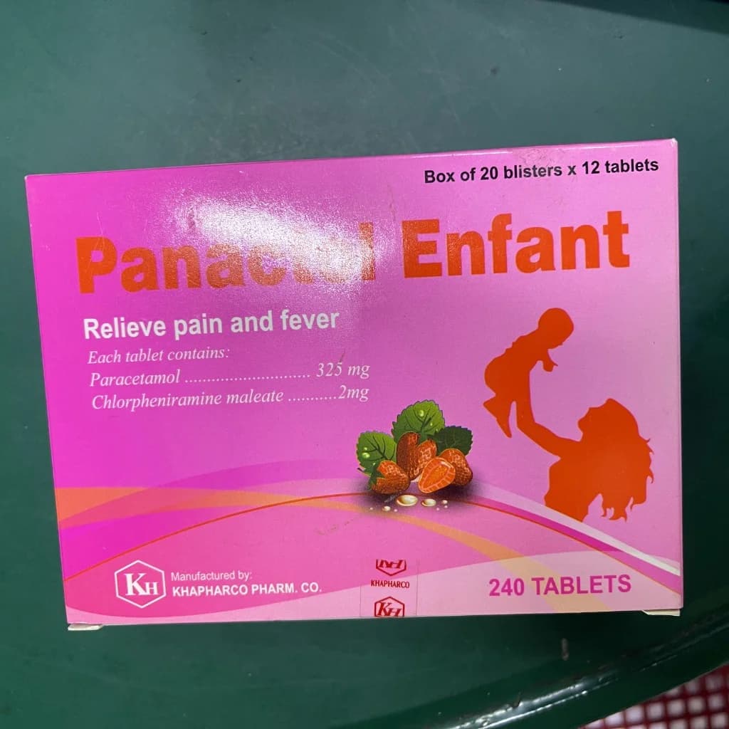 Panactol Enfant 325mg, 2mg