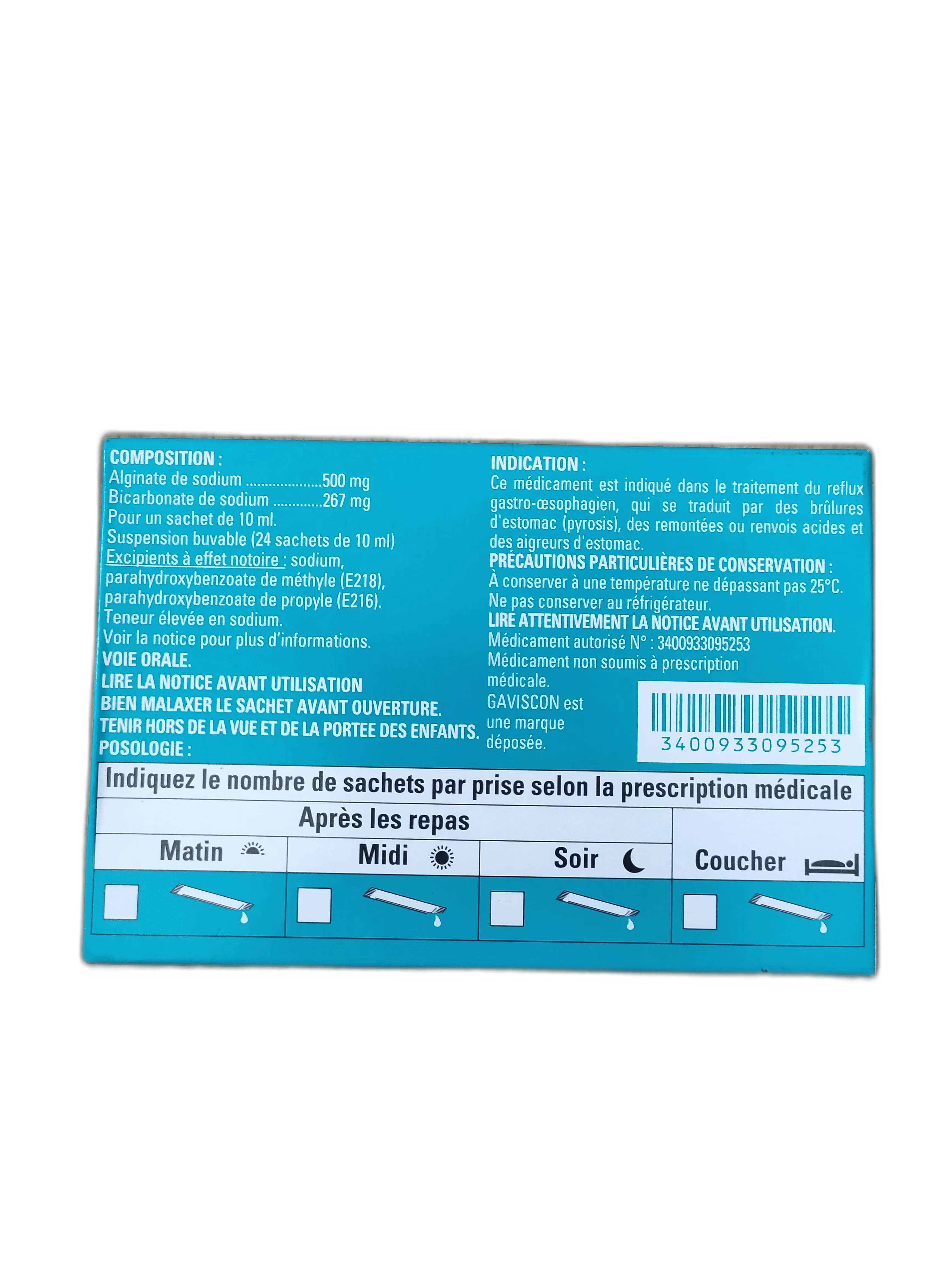 GAVISCON 500mg