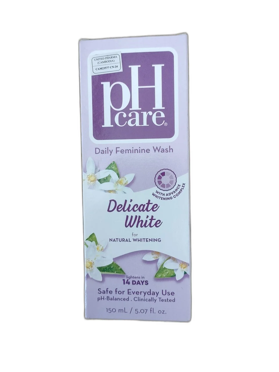 pHcare Daily Feminine Wash — available at pharmacies in Cambodia on PharmKulen